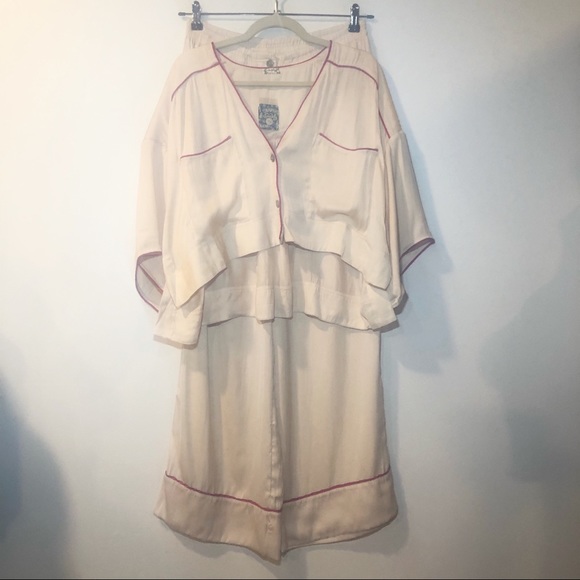 Free People Shine Crop Top & Pants PJ 2-Piece Set - Picture 3 of 11